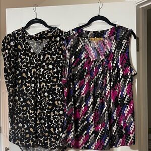 2 cute Sleeveless Tops! VINCE CAMUTO & NIPON BOUTIQUE. Both 1X